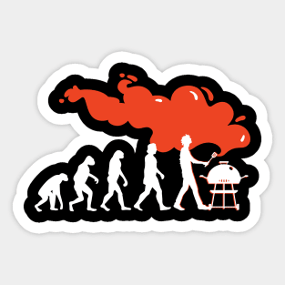 BBQ Barbecue Evolution Funny Grill Sticker